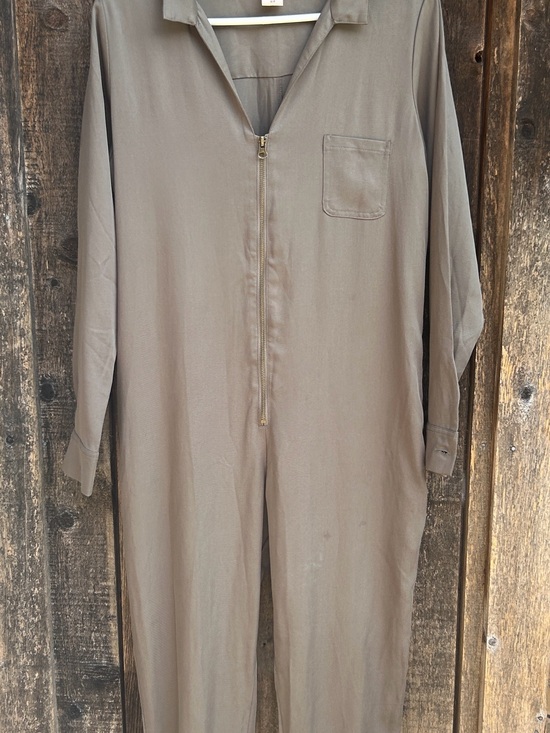 Smash + Tess Pants - Smash + Tess Olive Green/Taupe Utility Jumpsuit